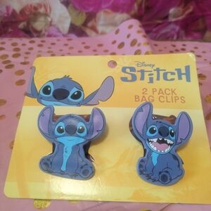 Disney Stitch Bag Clips - Blue and Purple
